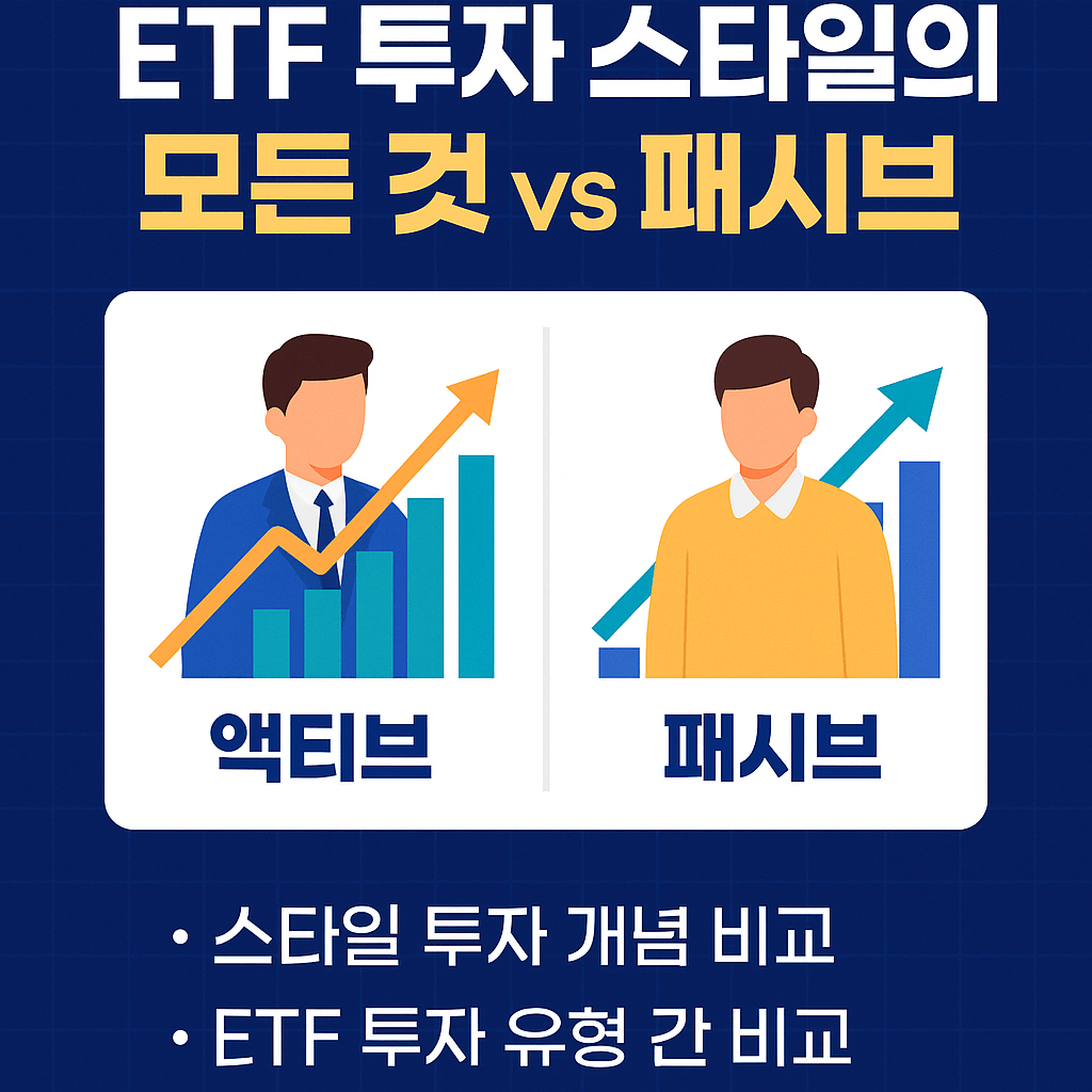 ETF 투자 스타일의 모든 것 - 액티브 vs 패시브 비교 분석