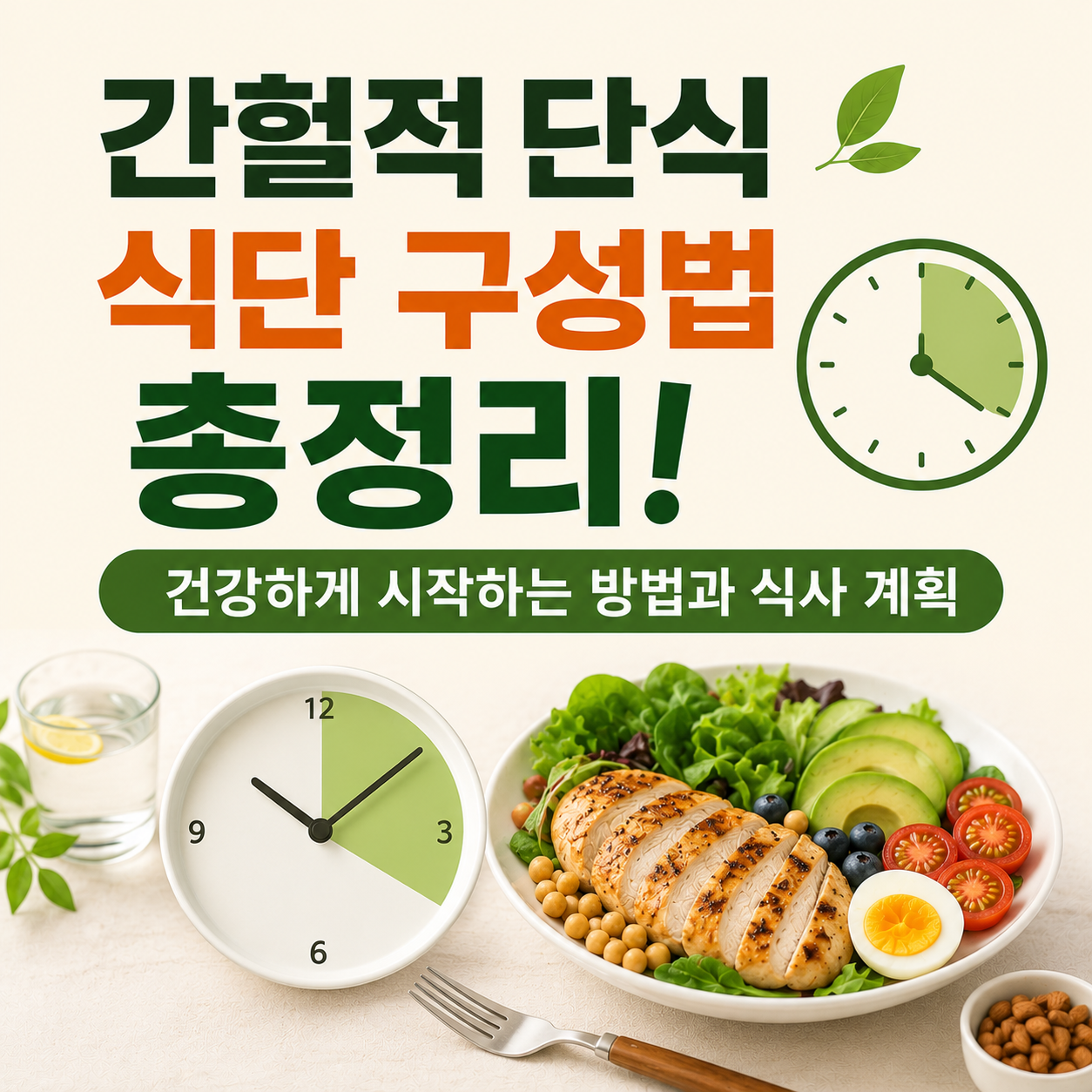 간헐적 단식 식단 구성법