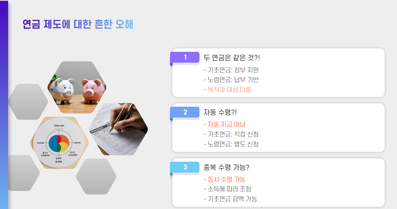 기초연금과 노령연금 차이