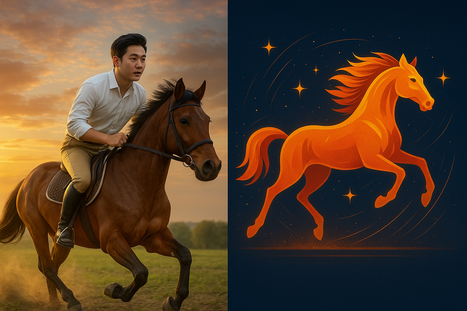 말 타고 달리는 꿈