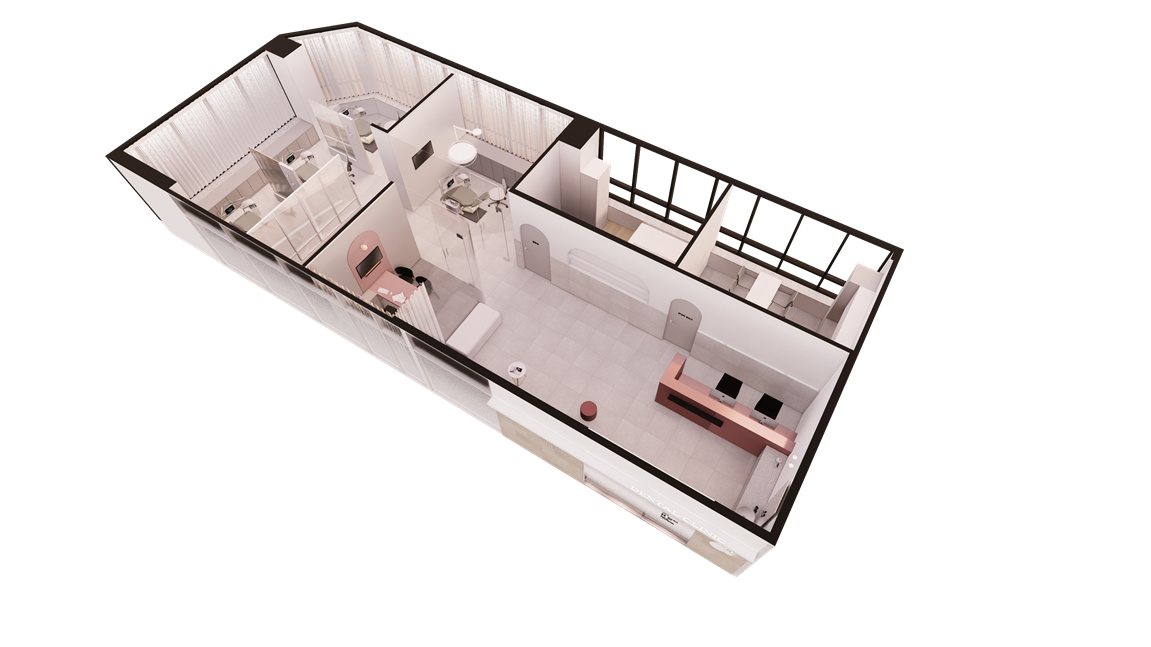 병원인테리어3D디자인