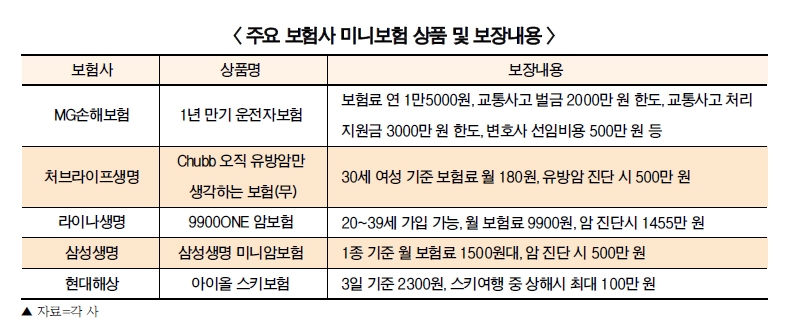 🌟생활 밀착형 미니보험 총정리 &quot;부담 없는 맞춤 보장&quot;