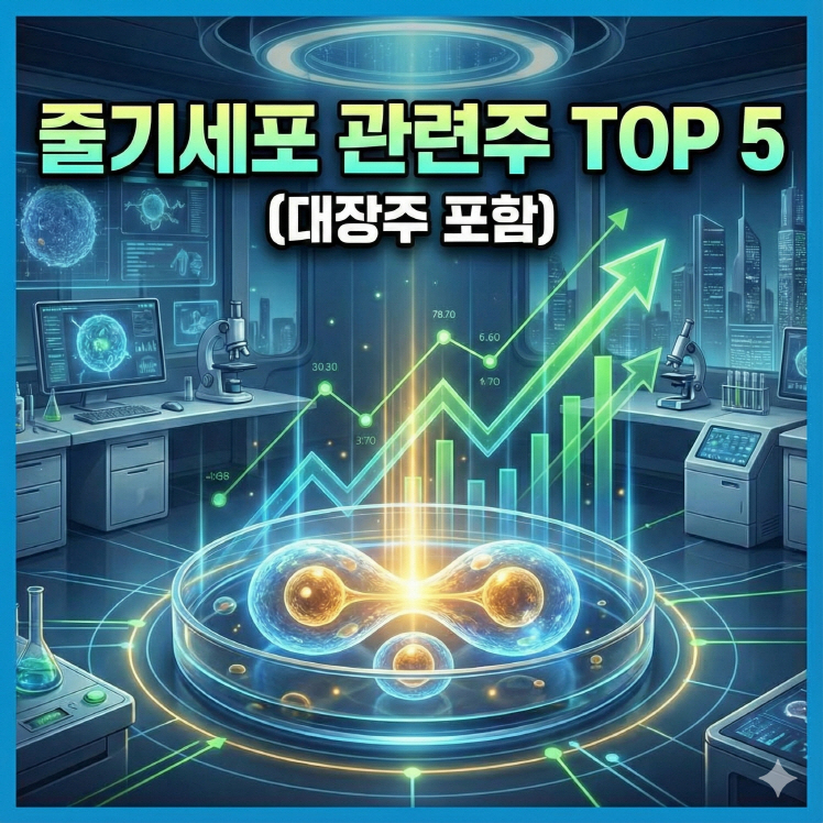줄기세포 관련주 TOP 5 (대장주 공개) 이 종목 놓치면 후회합니다!