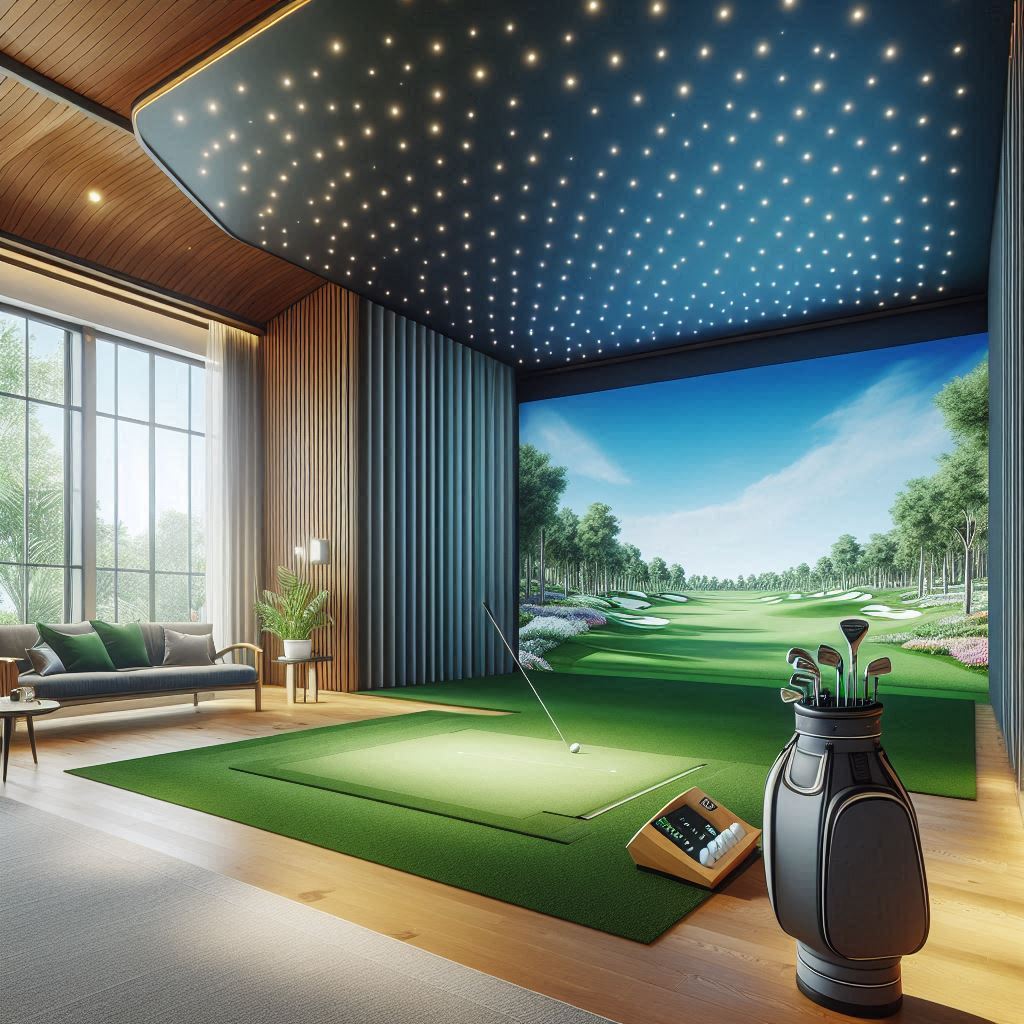 스크린골프장 배경