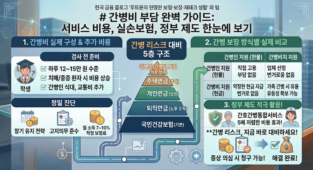 간병비 부담, 이대로 괜찮은가? 실손보험 처리 유무 및 간병인 서비스 비용 총정리