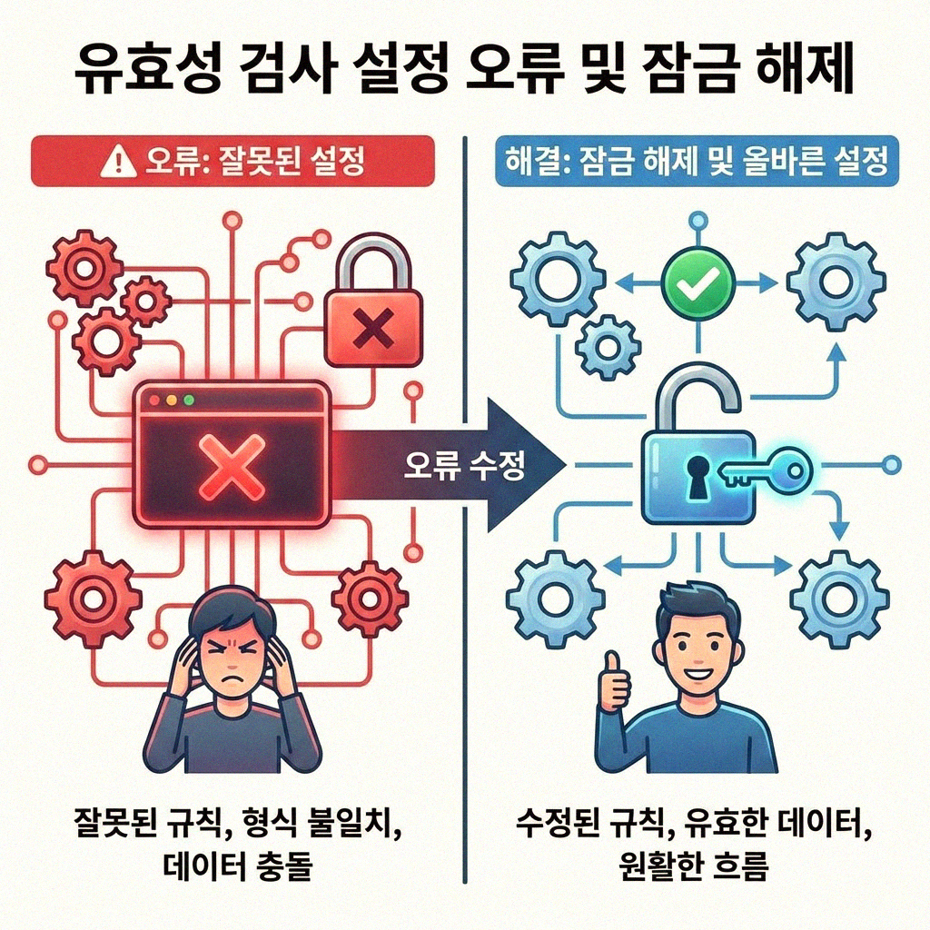 엑셀 드롭다운 다른 시트에서 작동 안 될 때 해결 방법