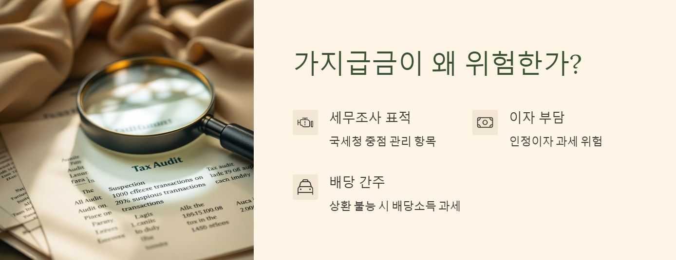 가지급금이 왜 위험한가