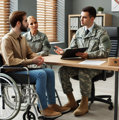 장애인 군 복무 관련 이미지