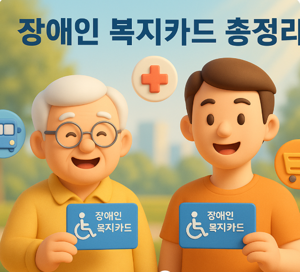 장애인 복지카드 혜택 관련 이미지