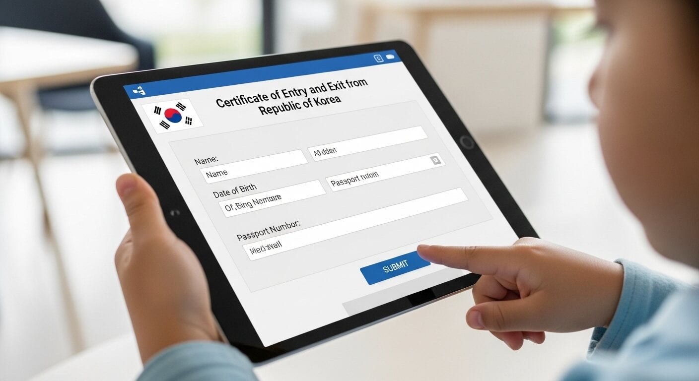 출입국사실증명서 인터넷 발급