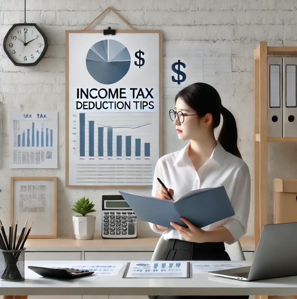 세무 전문가가 데이터를 설명하며 절세 전략을 제안하는 장면