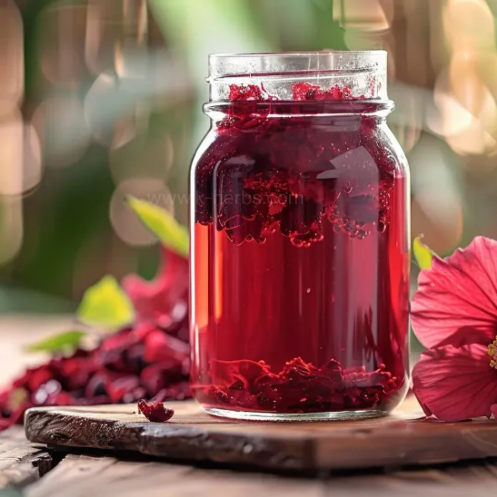 히비스커스 토너를 만들기 위한 전단계 우리는 과정