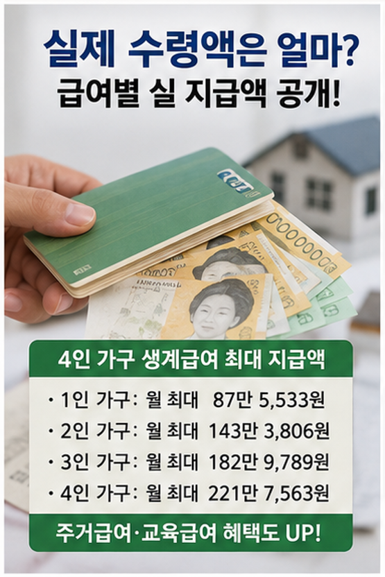 "202년 기준중위소득 6.7% 오르면 생계비는 얼마나 더 받을까?" - 자격요건, 실수령액, 신청방법, 필요서류 등 완벽 정리