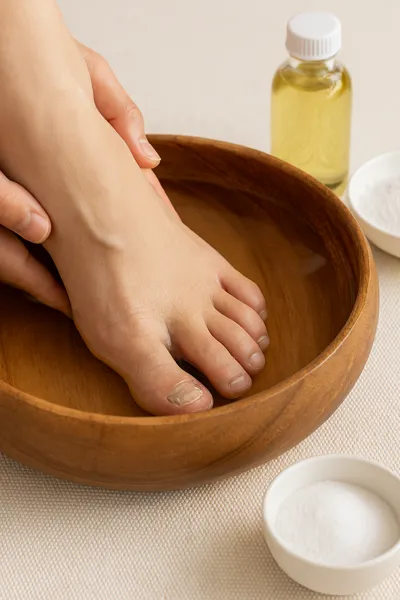 무좀 치료 과정 발 피부 모습