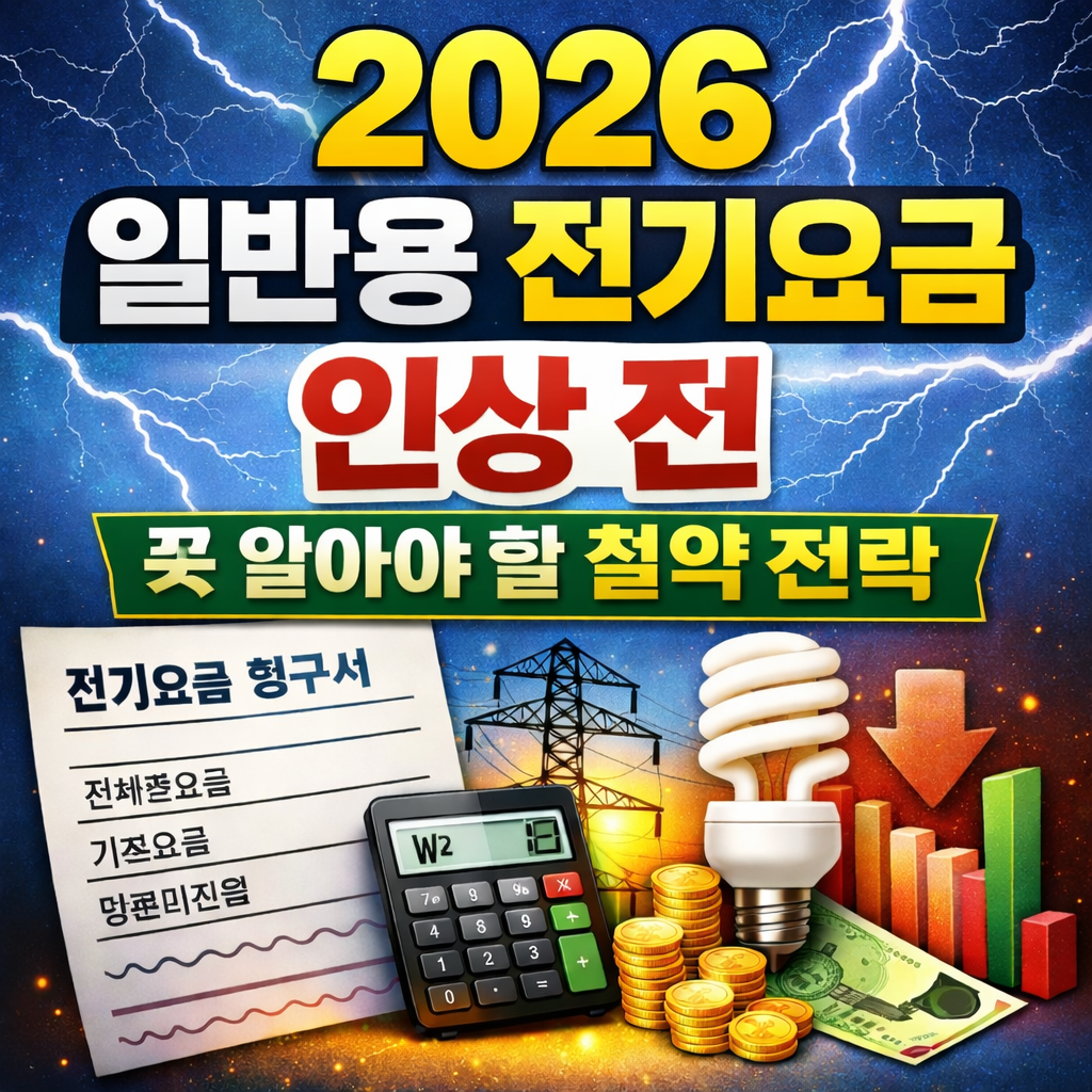 2026년 일반용 전기요금 단가와 인상 가능성을 분석하고, 사업자와 소상공인이 꼭 알아야 할 절약 전략을 정리했어요. 계약전력, 전력량요금 계산법, 실제 부담 사례까지 한눈에 확인해보세요.