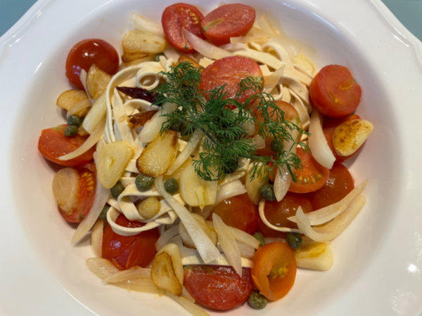 한그릇 요리 - 두부면 파스타, 비건식