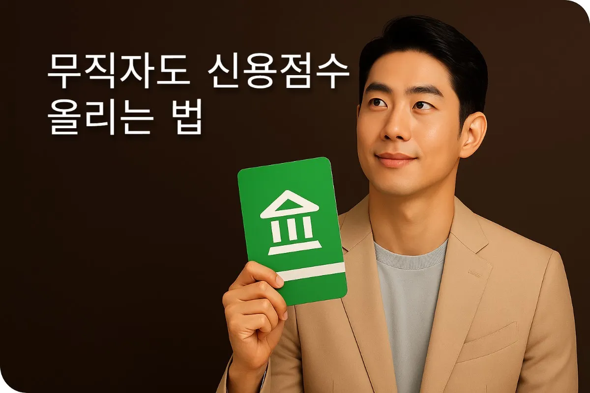 무직자 신용점수 루틴, 체크카드 비금융정보로 점수 올리기