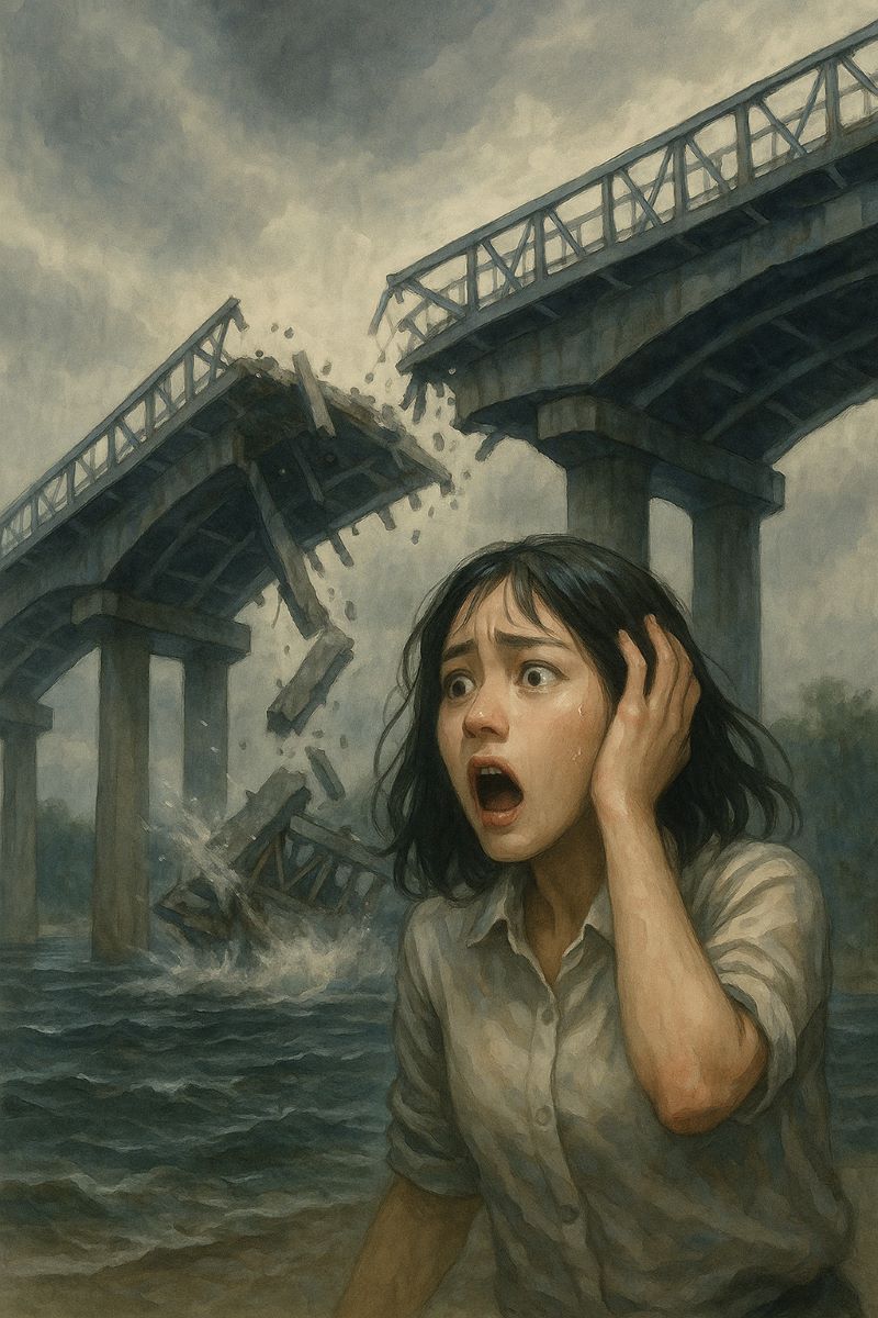 다리가 무너지는 꿈 해몽 – 인간관계의 단절