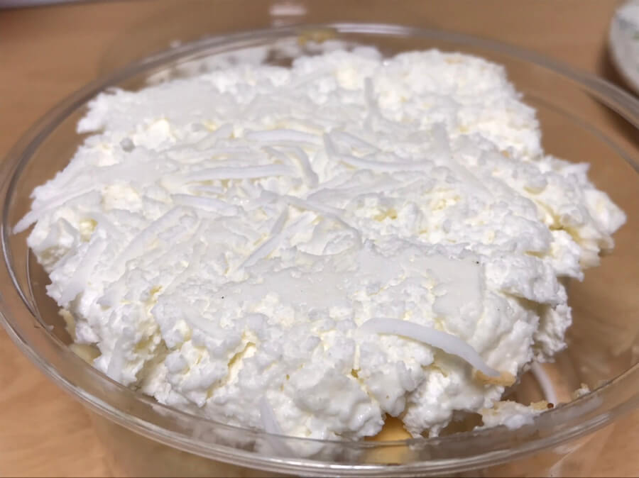 코코넛 에스프레소 치즈케이크 윗면