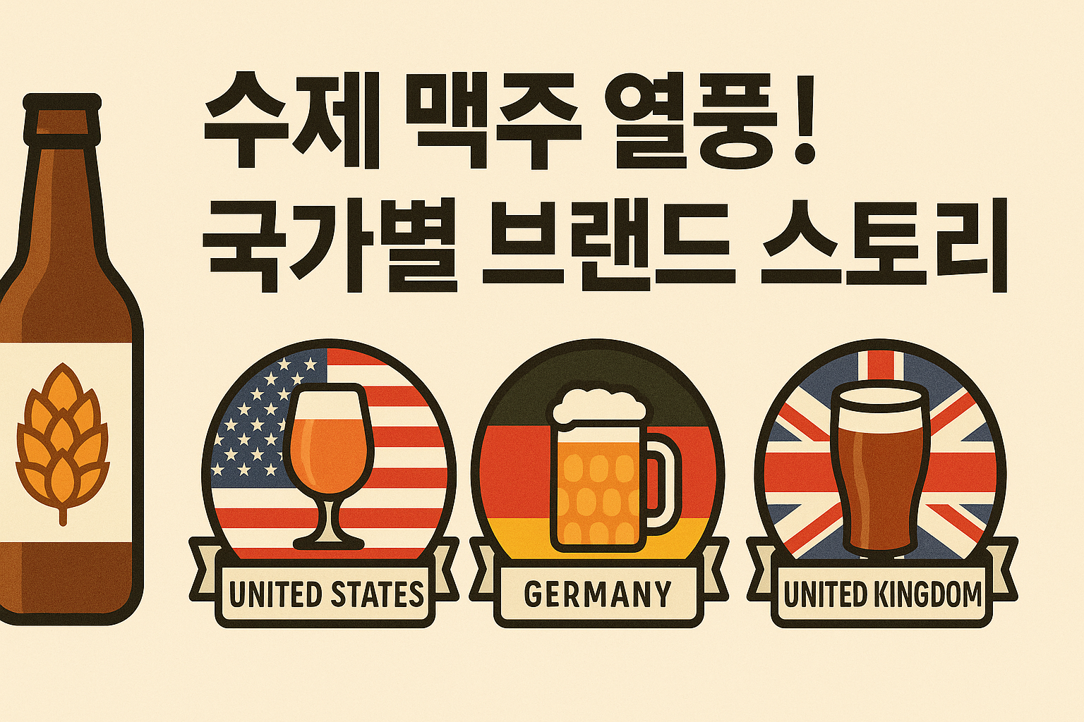 수제 맥주 열풍! 국가별 브랜드 스토리 관련 이미지