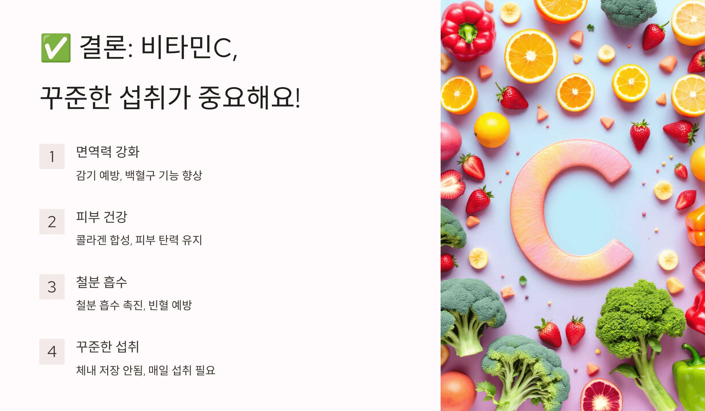 비타민C와 관련된 사진입니다.