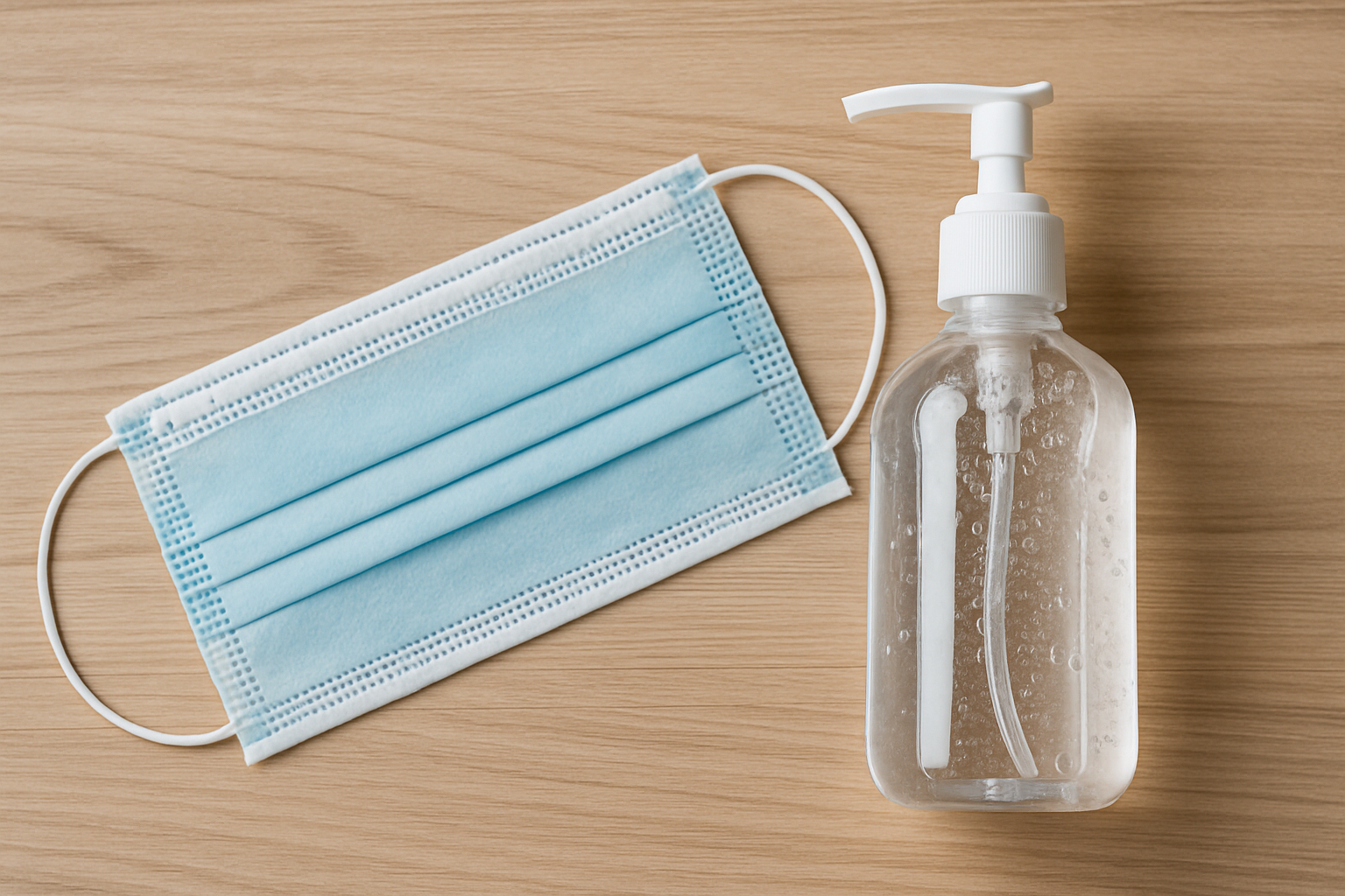 코로나 예방을 위한 마스크, 손소독제