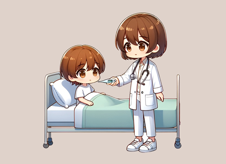 외상수술-후-감염을-체크하는-의사