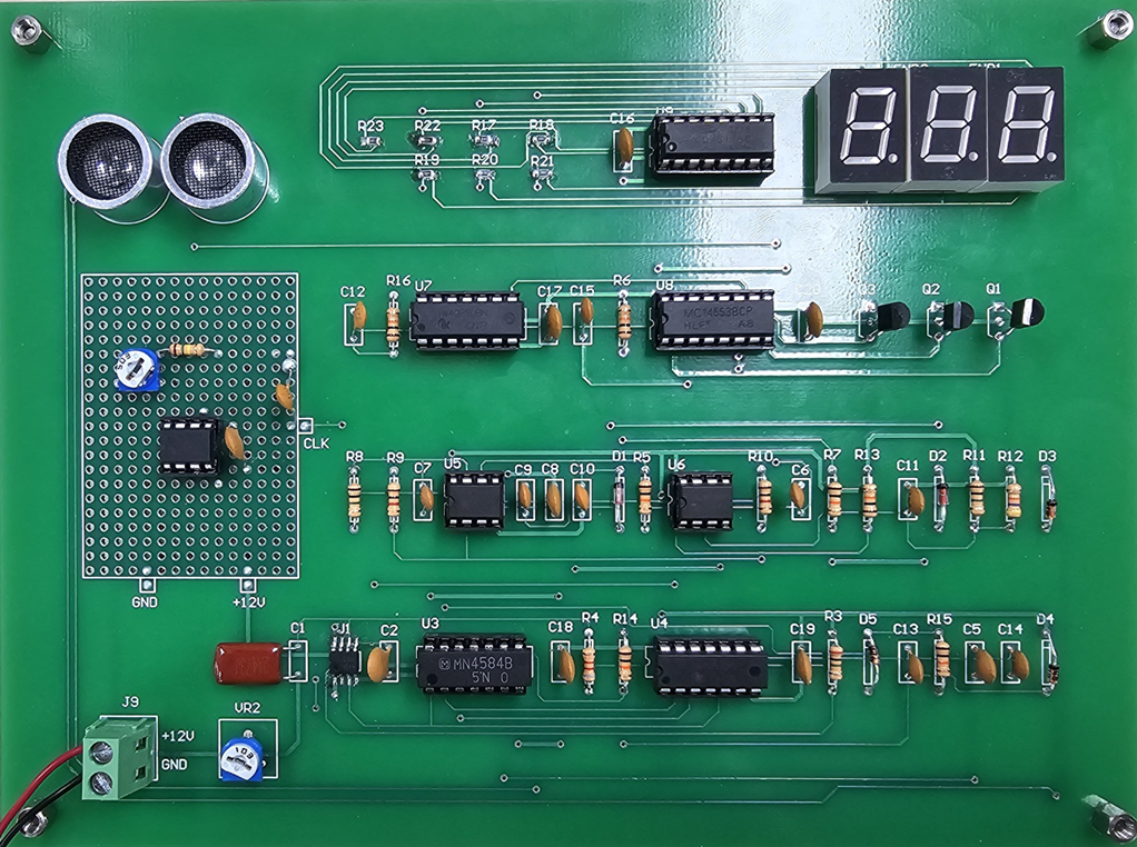 [전자회로] Project : Distance Measurement Circuit using Supersonic Sensor PPT & PDF