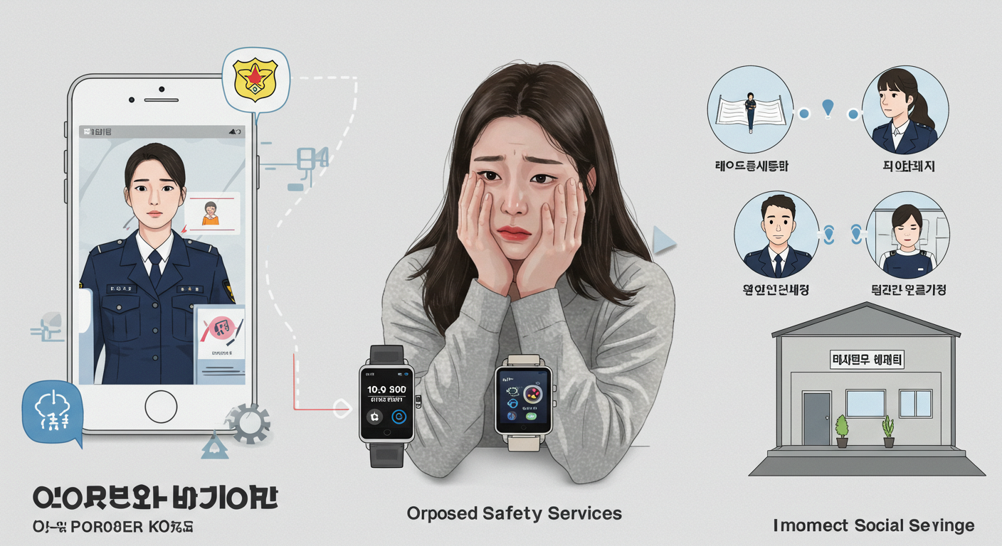 경찰 보호 서비스와 스마트워치 지급