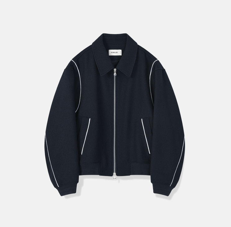 현우 <마리와 별난 아빠들> 119회 120회 마지막회 키뮤어 네이비 울 바시티 자켓 점퍼 (이강세 역)