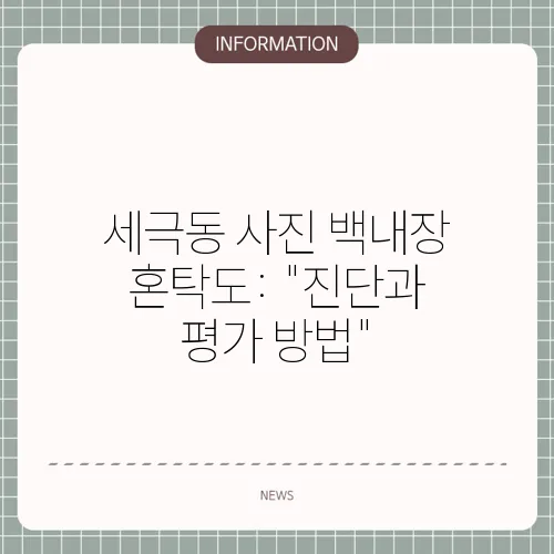 세극동 사진 백내장 혼탁도: 