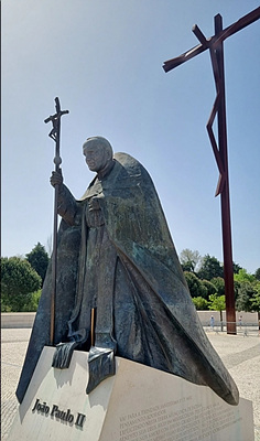 교황님 동상 사진