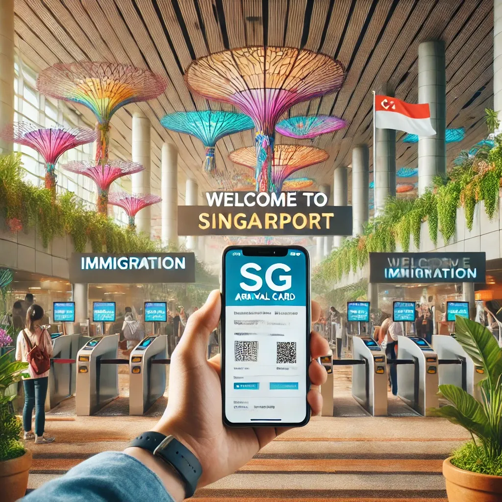 싱가포르 입국 신고서 (SG 카드) 작성 방법