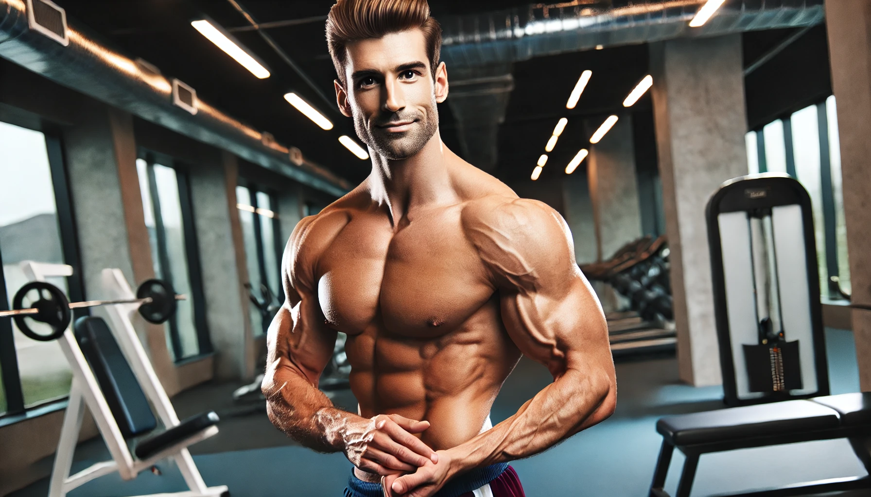 근육질 건강한 남성