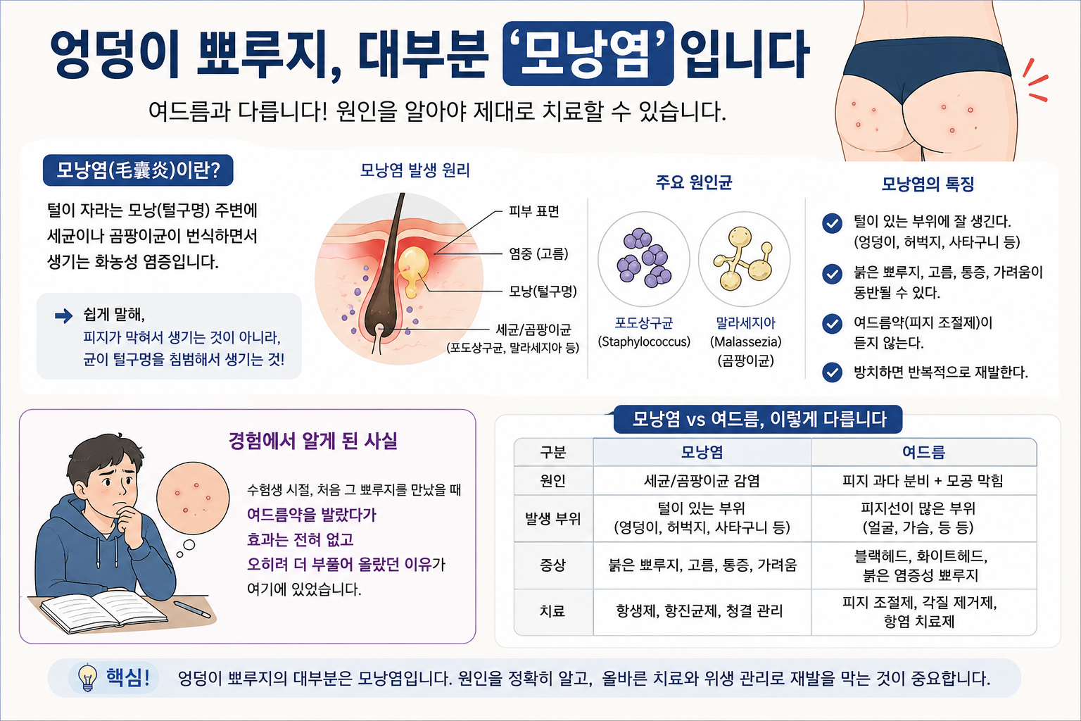 모낭염에 대한 정리