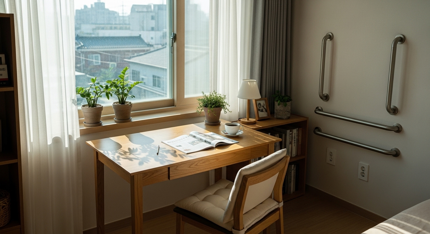 동선이 짧은 방의 모습