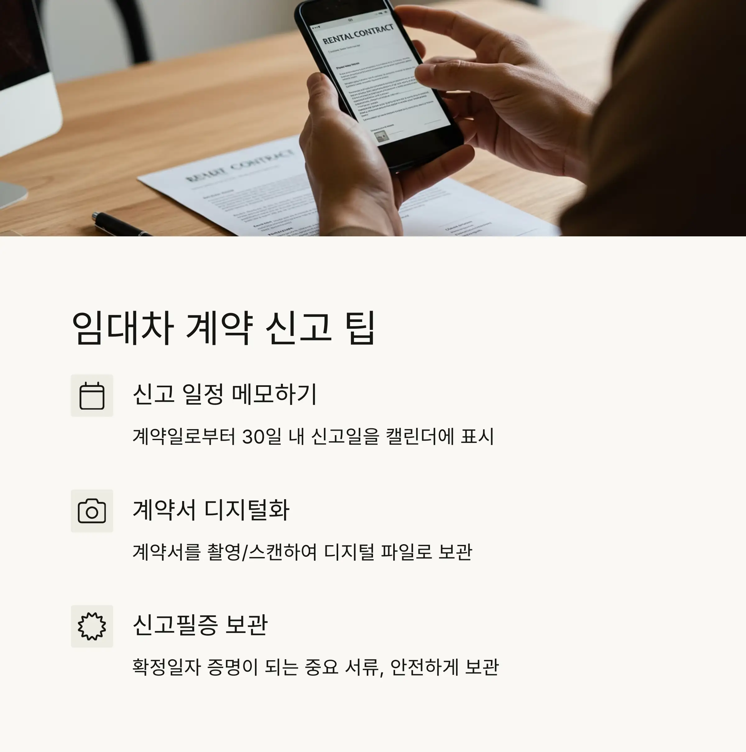 💡 임대차 계약 신고 팁