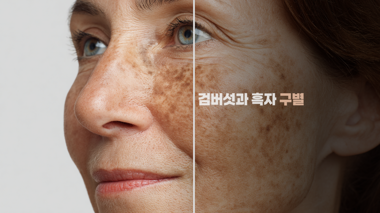 검버섯과 흑자 구별과 차이점