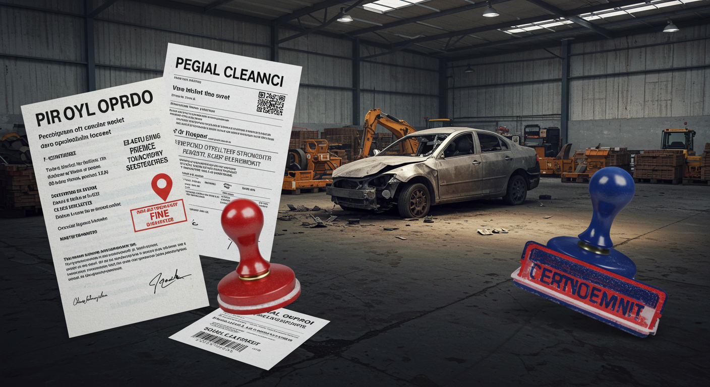 과태료 처리, 자동차 등록원부, 차량 말소증명서