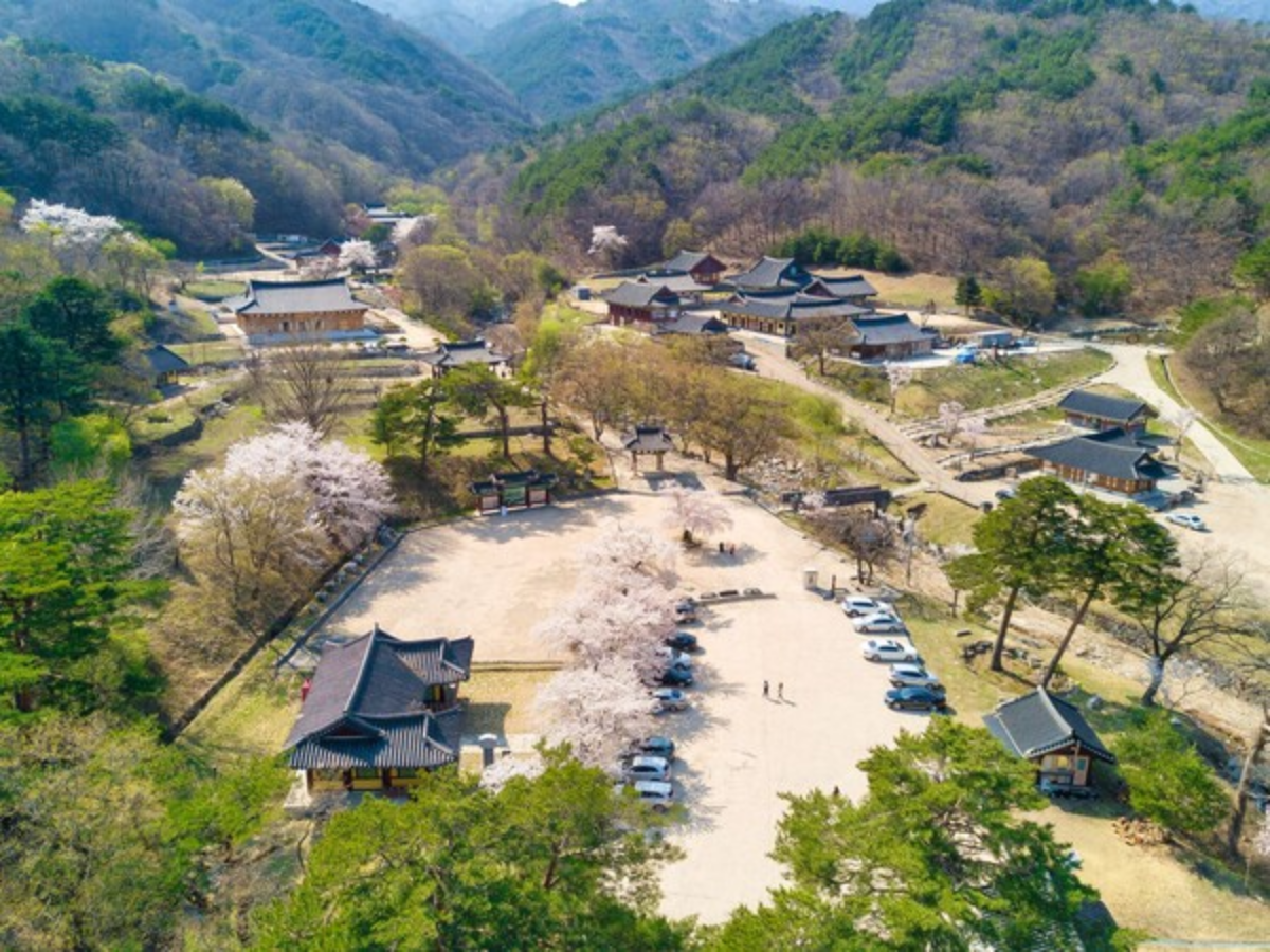 강원도 고성 건봉사 전경과 주변 자연환경