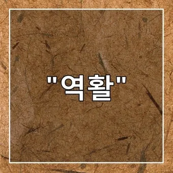 역할과 역활의 차이 구별하는법 알아보기로 정리_22