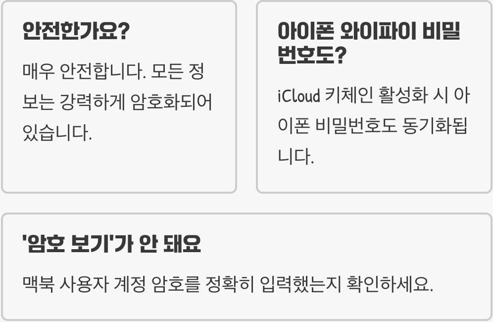 맥OS 키체인 접근, 잊어버린 와이파이 비밀번호 찾는 가장 빠른 방법