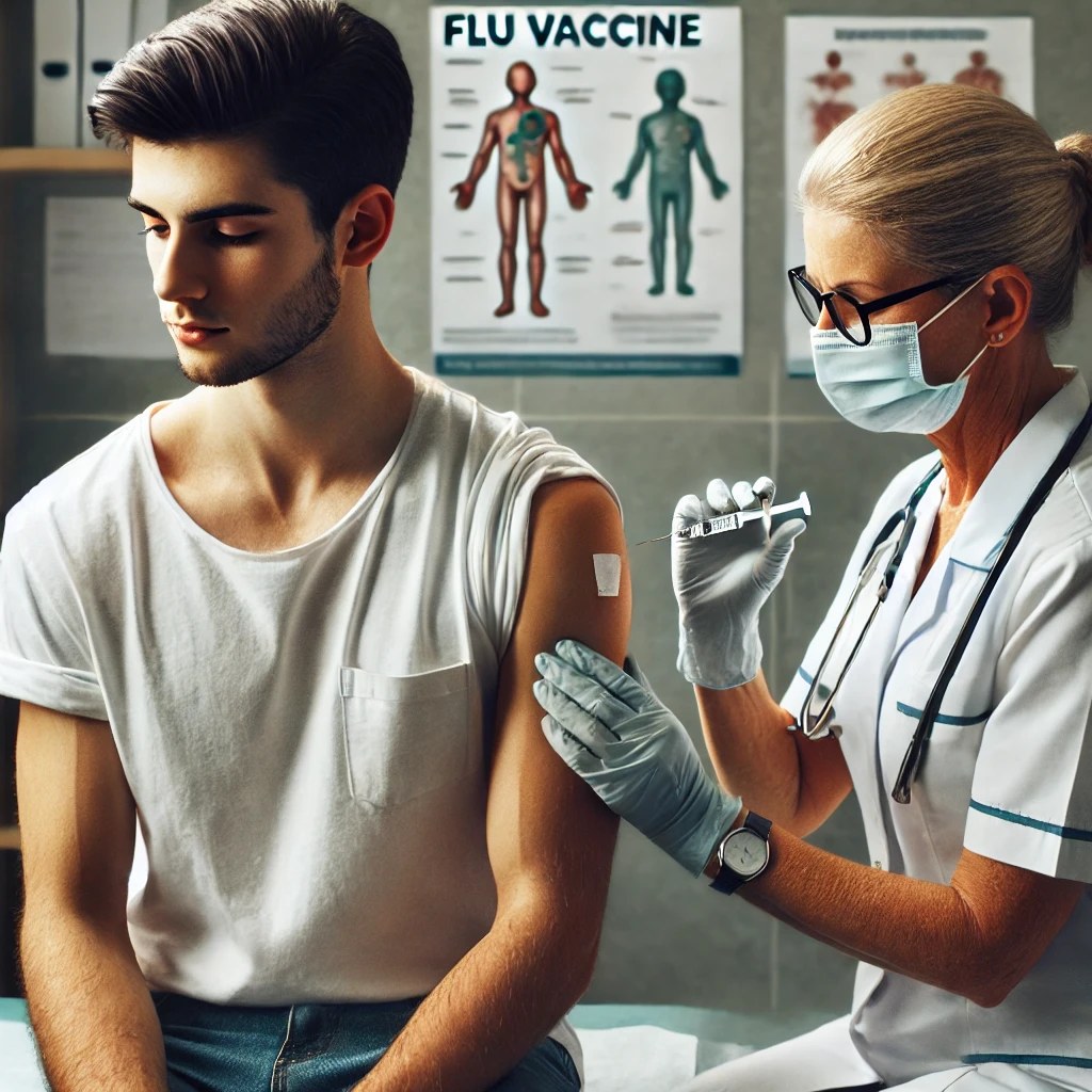 독감 백신 접종 관련 사진