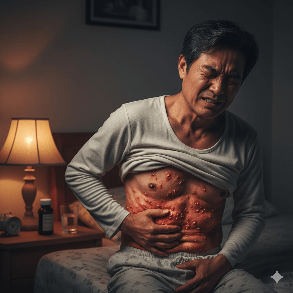 대상포진 증상 - 사진