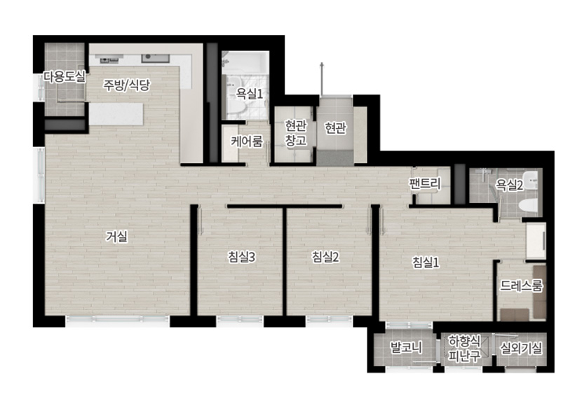 더샾 속초프라임뷰 - 84C 평면도