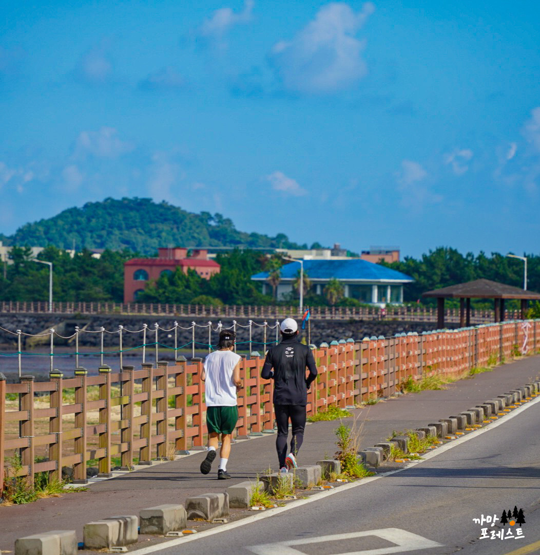 목화 휴게소 해안 러닝