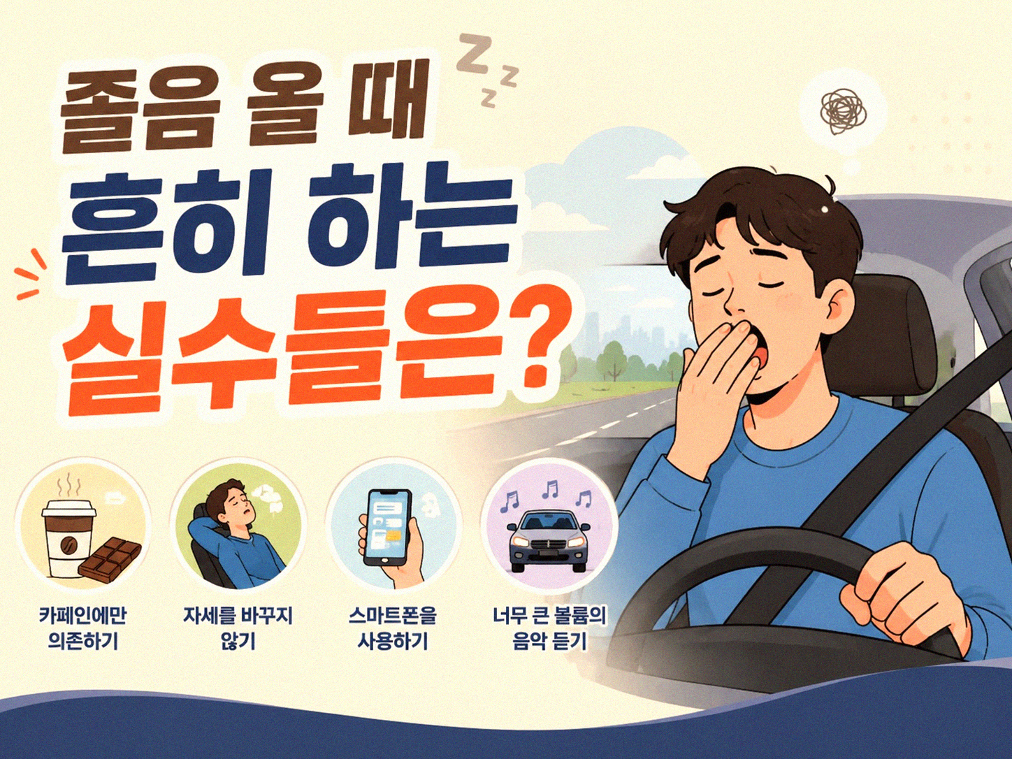 고속도로 졸음운전, 미리 알아차리는 신호들