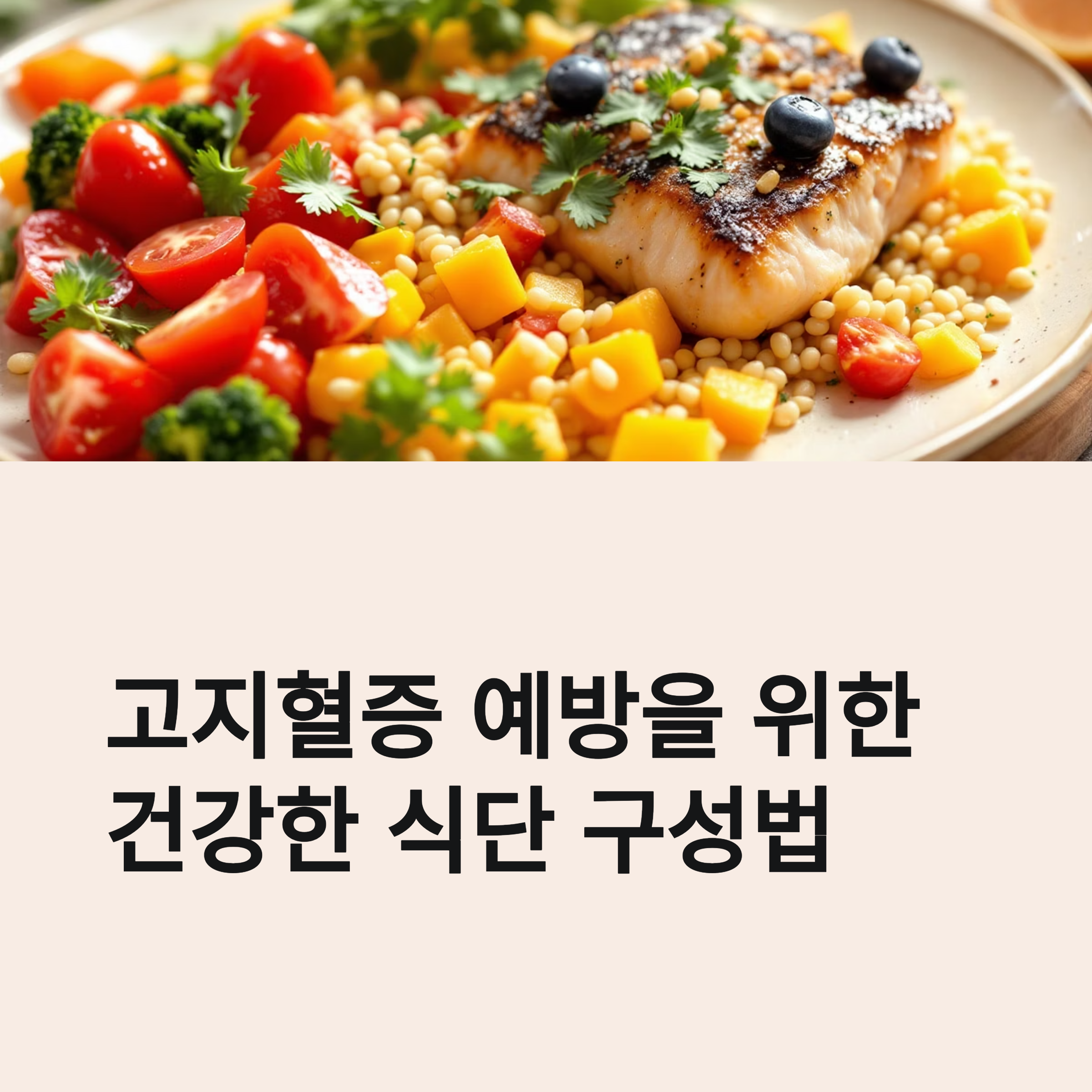 고지혈증 예방을 위한 건강한 식단 구성법 관련 사진