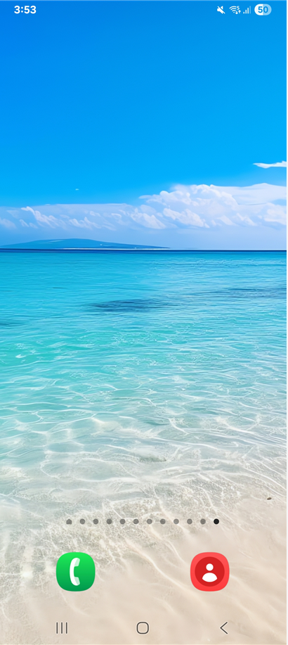 방법 1: 상단바를 아래로 내려 알림창 열기