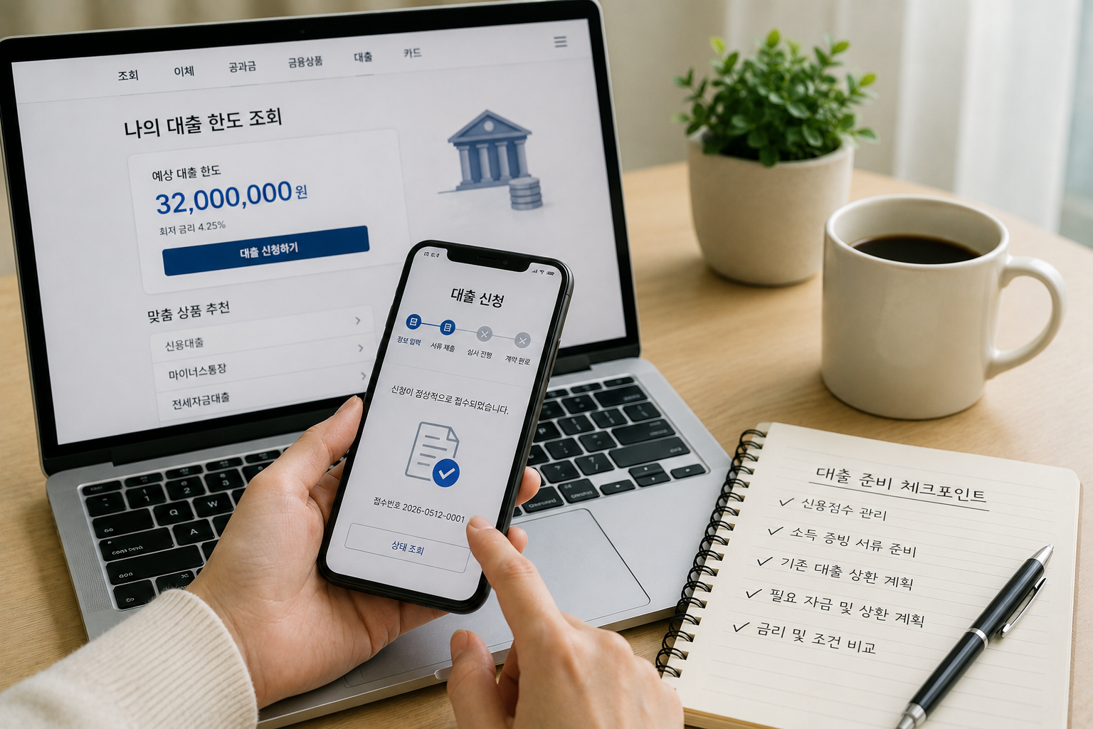나의 대출 한도 조회